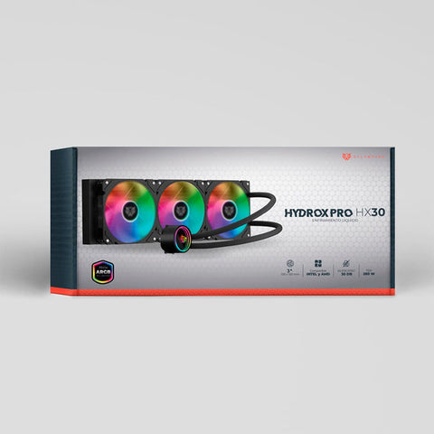 Enfriamiento Liquido 360Pro Hx30 3 Vent 120 Mm Argb, Intel, Amd Negro Br-937344