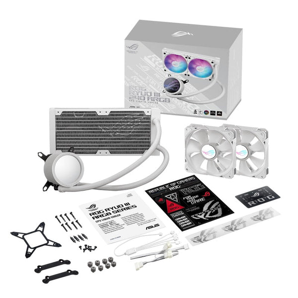 Enfriamiento Liquido Asus Rog Ryuo III 240 Argb Wht White Edition