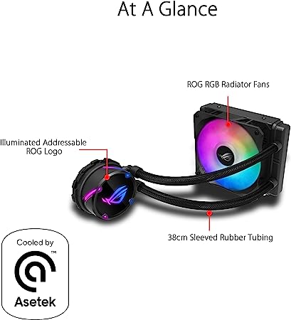 Enfriamiento Liquido Asus Rog Strix Lc 120 Aura Sync Rgb 120mm