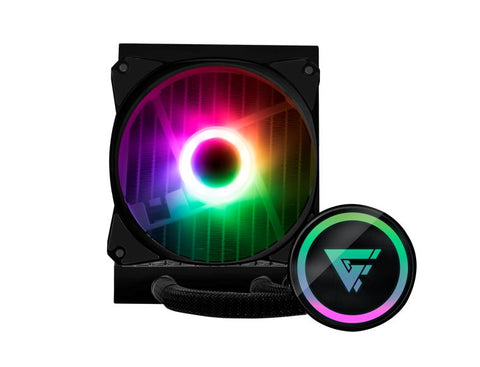 Enfriamiento Liquido Game Factor 120mm Rgb 1x120mm, Negro Lqg500 Bk