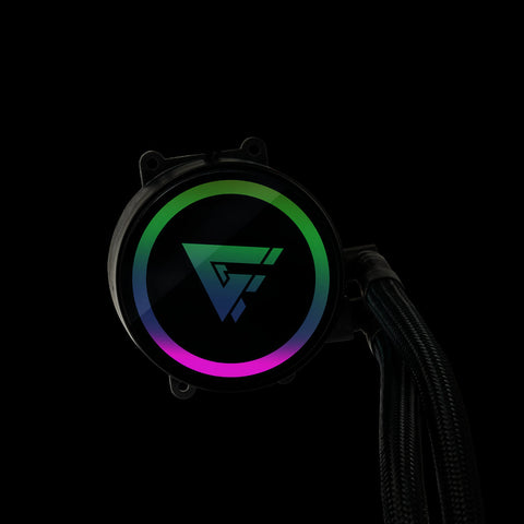 Enfriamiento Liquido Game Factor 240mm Rgb 2x120mm, Negro Lqg600 Bk