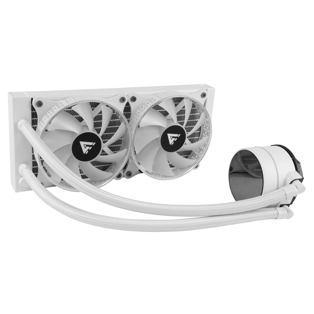 Enfriamiento Liquido Game Factor 2x120rgb 250w 70 Cfm Blanco Lqg601 Wh