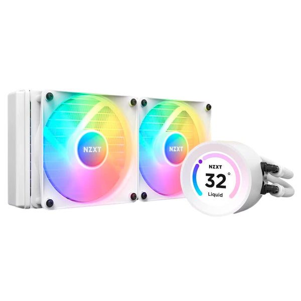 Enfriamiento Liquido Nzxt Kraken 240 Elite Display, Controlador Rgb Fans Rl-Kr24E-W1