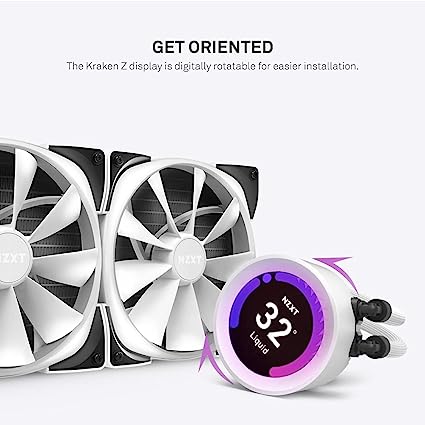 Enfriamiento Liquido Nzxt Kraken Z63 Para Cpu Rgb 240mm Wh Rl-Krz63-Rw