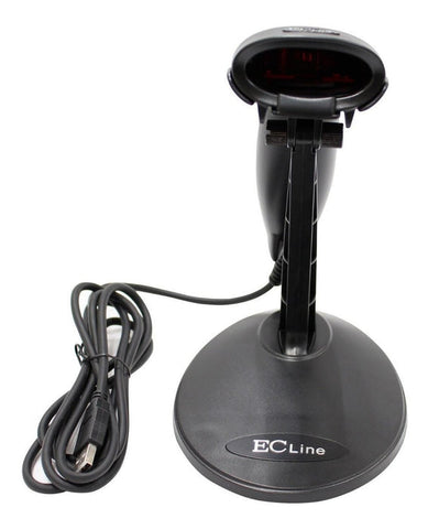 Escáner laser con base, dist. 10 cm, usb ec line (ec-ls-9620)