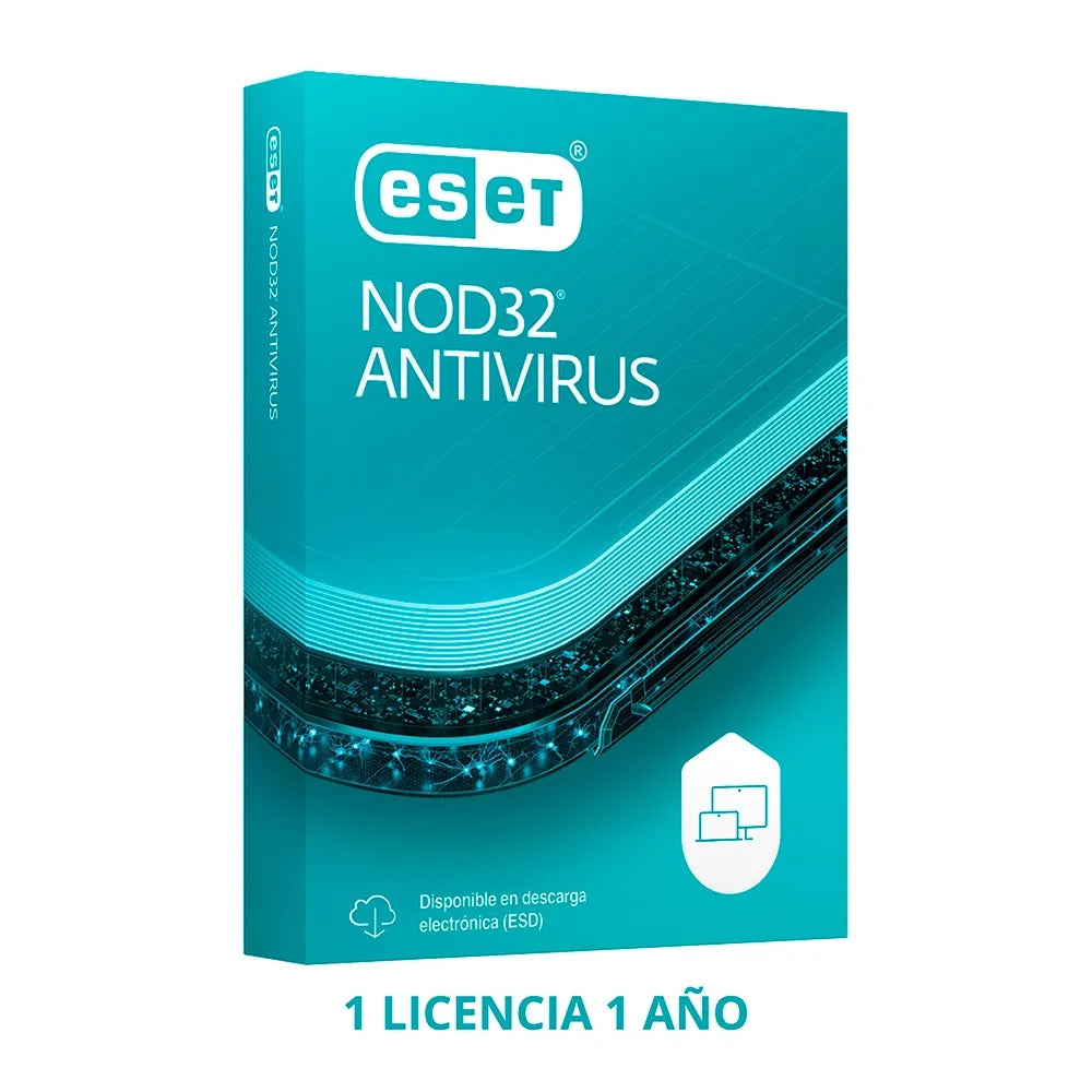 ESET NOD32 Antivirus 1 Licencia 1 Año | Rendimiento y Protección Ligera - Descarga Digital