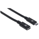 Extension De Cable Usb-C V3.1 50 Cm Negro 10gb Ps 5a 355230