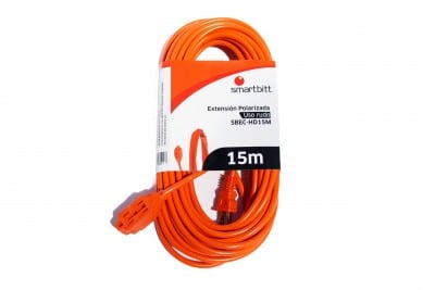 Extensión Smartbitt Uso Rudo 15 Metros, 3 Contiene Potencia Máxima 13a (Sbec-Hd15m)