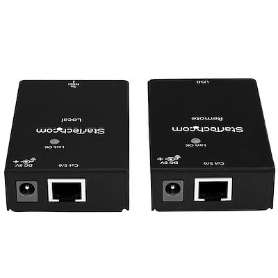 Extensor De Usb 2.0 A Través De Cable (Rj45) Cat5e, Cat6 - Hasta 50m - Kit Adaptador Extensor De Alta Velocidad De Puerto Usb - Alimentado - 480mbps - En Metal - Startech.Com Modelo Usb2001extv