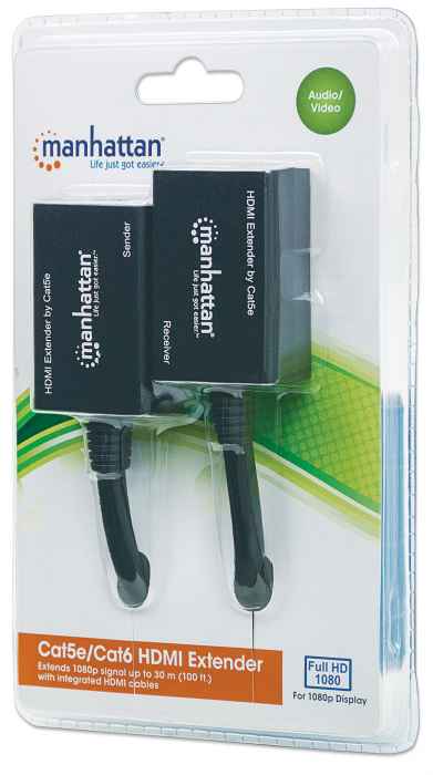 Extensor Video Hdmi Manhattan, 30m Via Cat 5/6 207386