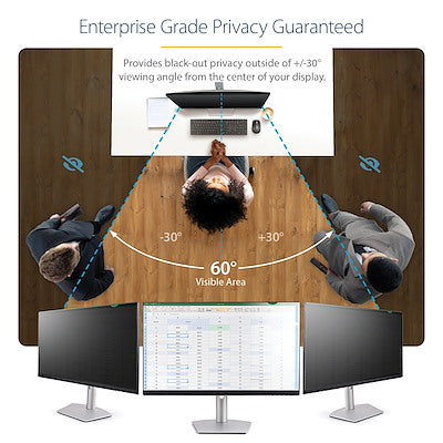 Filtro De Privacidad Para Monitor De 19 Pulgadas - Pantalla De Privacidad Para Reducir Luz Azul De Pantalla Ancha 16:10 – Mate, Brillante - Ángulo +, -30 Grados - Startech.Com Modelo Privacy-Screen-19m
