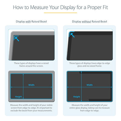 Filtro De Privacidad Para Monitor De 19 Pulgadas - Pantalla De Privacidad Para Reducir Luz Azul De Pantalla Ancha 16:10 – Mate, Brillante - Ángulo +, -30 Grados - Startech.Com Modelo Privacy-Screen-19m