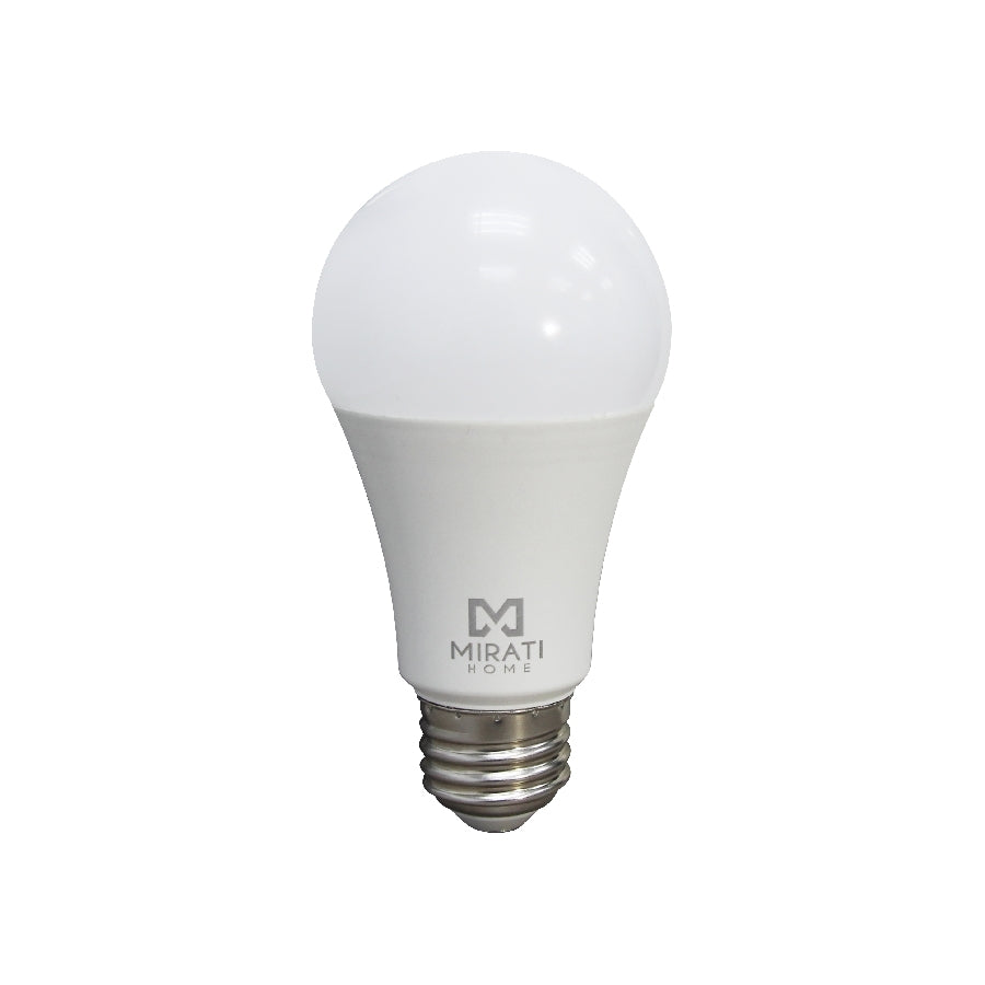 Foco inteligente mirati home mfw1. Luz cálida y fría 2700k - 7000k, conectividad wi-fi, compatible con alexa y google home, e26, e27, consumo 10w.