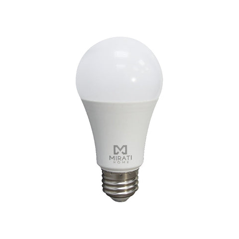 Foco inteligente mirati home mfw1. Luz cálida y fría 2700k - 7000k, conectividad wi-fi, compatible con alexa y google home, e26, e27, consumo 10w.