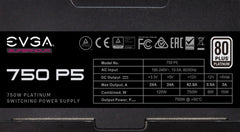 Fuente De Pdoer Evga 220-P5-0750-X1 Supernova 750w P+80+ Full Modular
