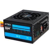 Fuente De Poder Acteck Af-B500 Slim 500w 24 Pin Sata Negro Es-05002