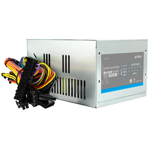 Fuente De Poder Acteck Blazar Basic Ft500B Atx 500W Caja X12 Ac-938150