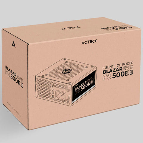 Fuente De Poder Acteck Blazar Evo Fs500E Sfx 500W Negro Es-05002E