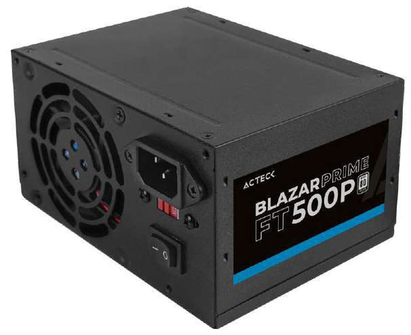 Fuente De Poder Acteck Blazar Ft500P Atx500W 2Xmolex 4 Pin + 1X Negro