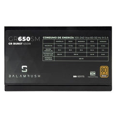 Fuente De Poder Balamrush 650w 80plus Bronze Semimodular Rgb Br-931175