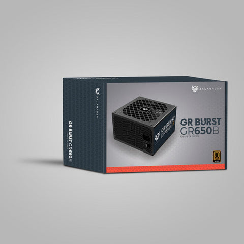 Fuente De Poder Br Burst Atx 650W 80 Plus Bronze No Modular Negro