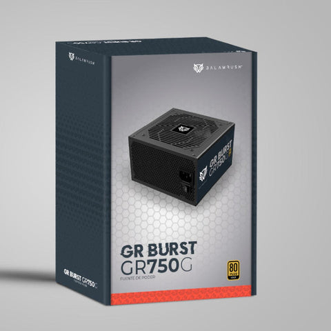 Fuente De Poder Br Gr Burst Gr750G Atx 750W 80 Plus Gold Modular Negro