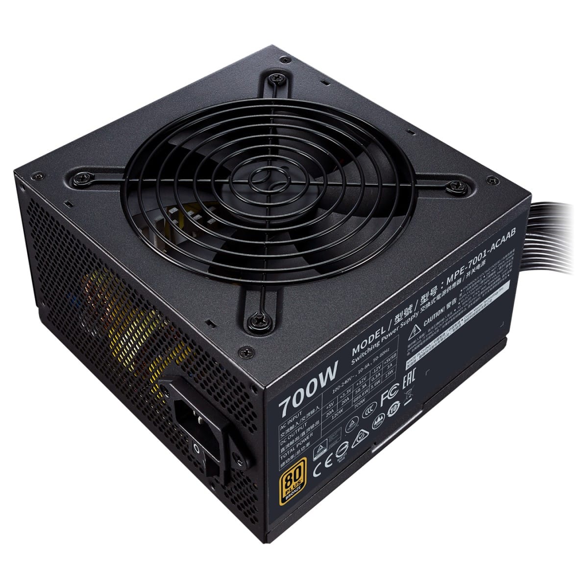 Fuente De Poder Cooler Master 700W Bronce Mpe-7001-Acaab-Us