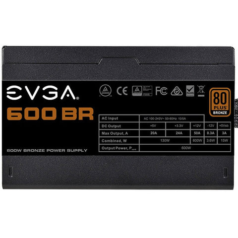 Fuente De Poder Evga 100-Br-0600-K1 600w 80 Plus Bronce