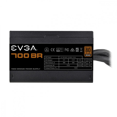 Fuente De Poder Evga 100-Br-0700-K1 700w 80 Plus Bronce No Modular