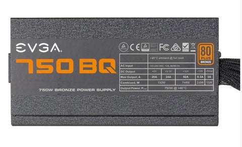 Fuente De Poder Evga 110-Bq-0750-V1 750w 80 Plus Bronze