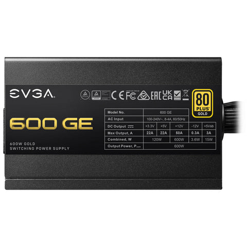 Fuente De Poder Evga 200-Ge-0600-V1 600w 80 Plus Gold Eco Mode