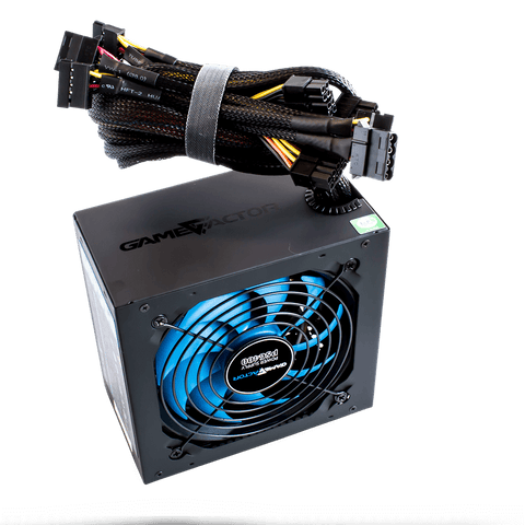 Fuente de Poder Game Factor PSG400 80 PLUS Bronze 20+4 pin ATX, 120mm, 400W, Negro