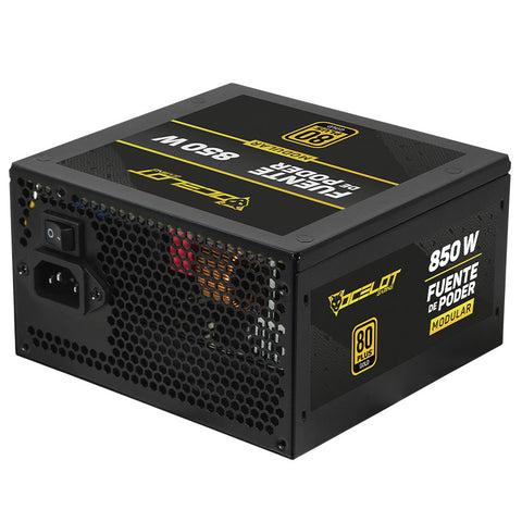 Fuente de poder Ocelot Gaming OPS850. Formato ATX, 850 Watts de potencia, Modular, certificación  80+ Gold.