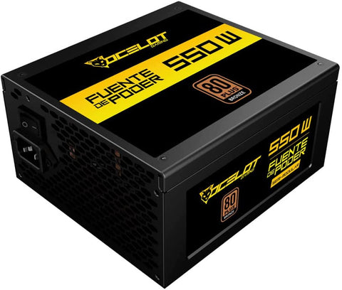 Fuente De Poder Ocelot Gaming Tipo Atx De 550W Semi Modular Certificación 80 Bronce