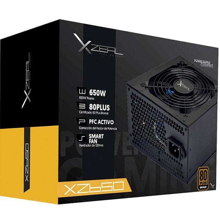 Fuente De Poder Xzeal 650w Bronze 80 Plus (Xzps650b)