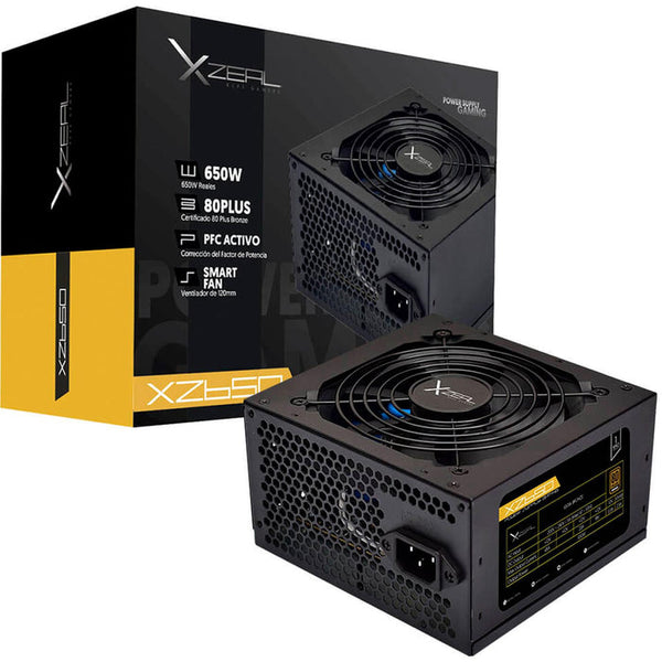 Fuente De Poder Xzeal 650w Bronze 80 Plus (Xzps650b)