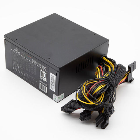 Fuente De Poder Yeyian Yfr-45901 Raiden 500w 80 Plus White Rgb Atx Sm
