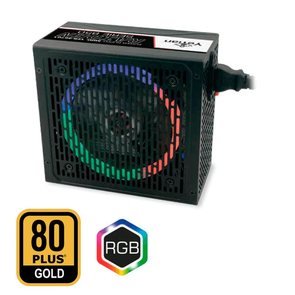 Fuente De Poder Yeyian Yfr-46701 Raiden 850w 80 Plus Gold Rgb Atx Fm