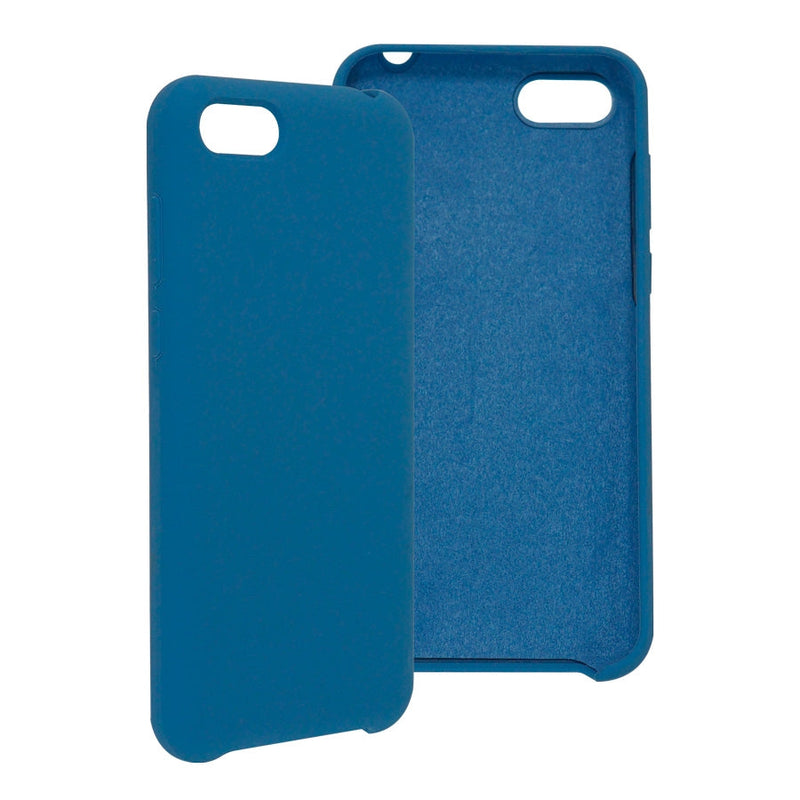 Funda Ghia De Silicon Color Azul Con Mica Para Huawei Y5