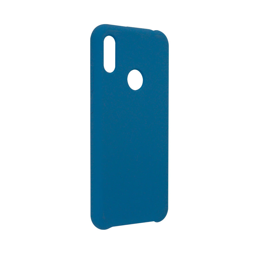 Funda Ghia De Silicon Color Azul Con Mica Para Huawei Y6 2019