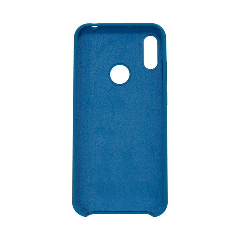 Funda Ghia De Silicon Color Azul Con Mica Para Huawei Y6 2019