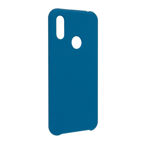 Funda Ghia De Silicon Color Azul Con Mica Para Huawei Y6s
