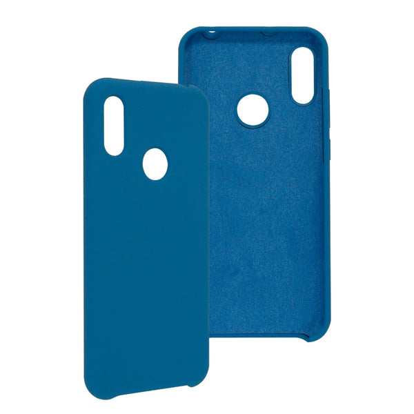 Funda Ghia De Silicon Color Azul Con Mica Para Huawei Y6s