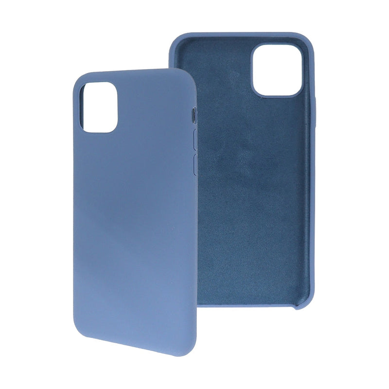 Funda Ghia De Silicon Color Azul Con Mica Para Iphone 11