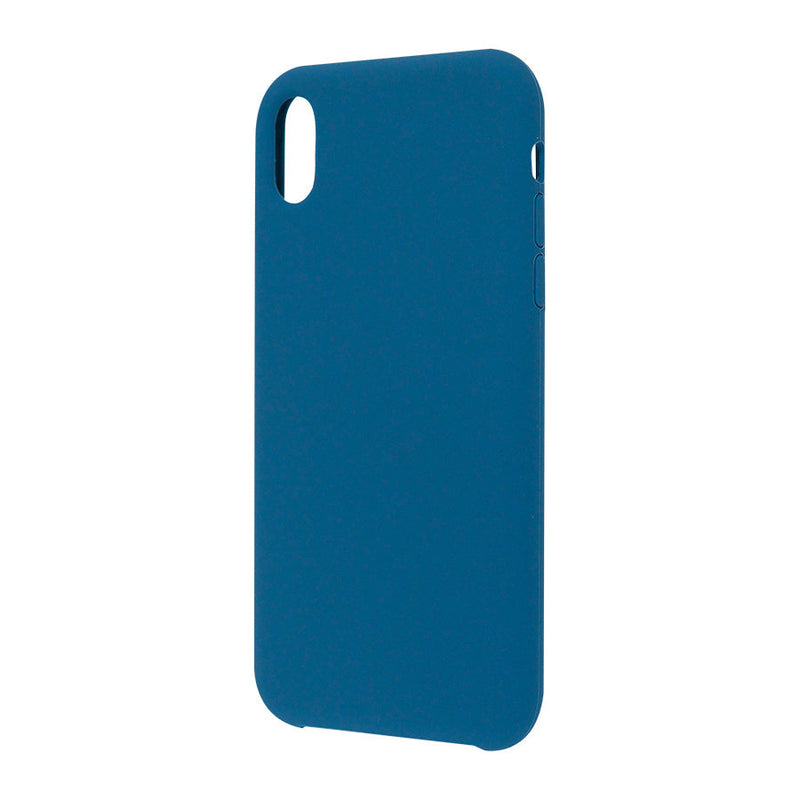 Funda Ghia De Silicon Color Azul Con Mica Para Iphone Xr