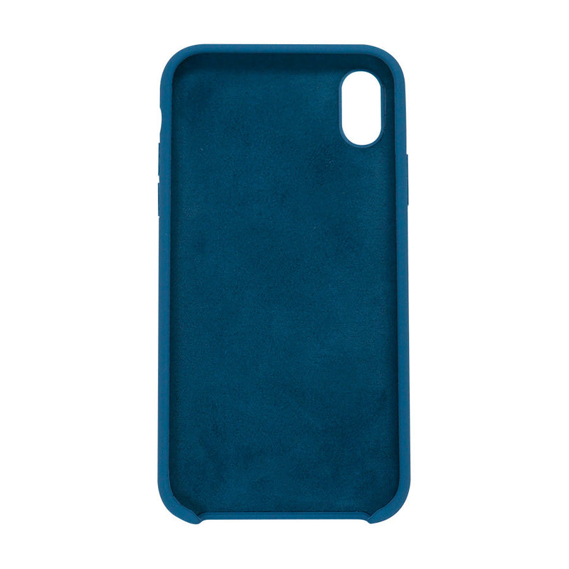 Funda Ghia De Silicon Color Azul Con Mica Para Iphone Xr