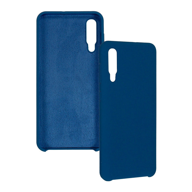 Funda Ghia De Silicon Color Azul Con Mica Para Samsung A30s