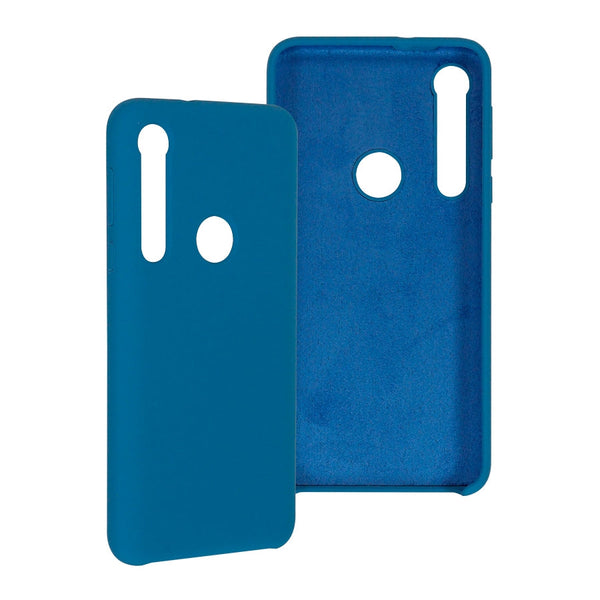 Funda Ghia De Silicon Color Azul Para Motorola G8 Play