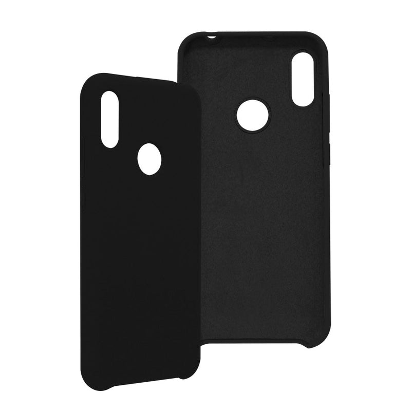 Funda Ghia De  Silicon Color Negro Con Mica Para Huawei Y6 2019