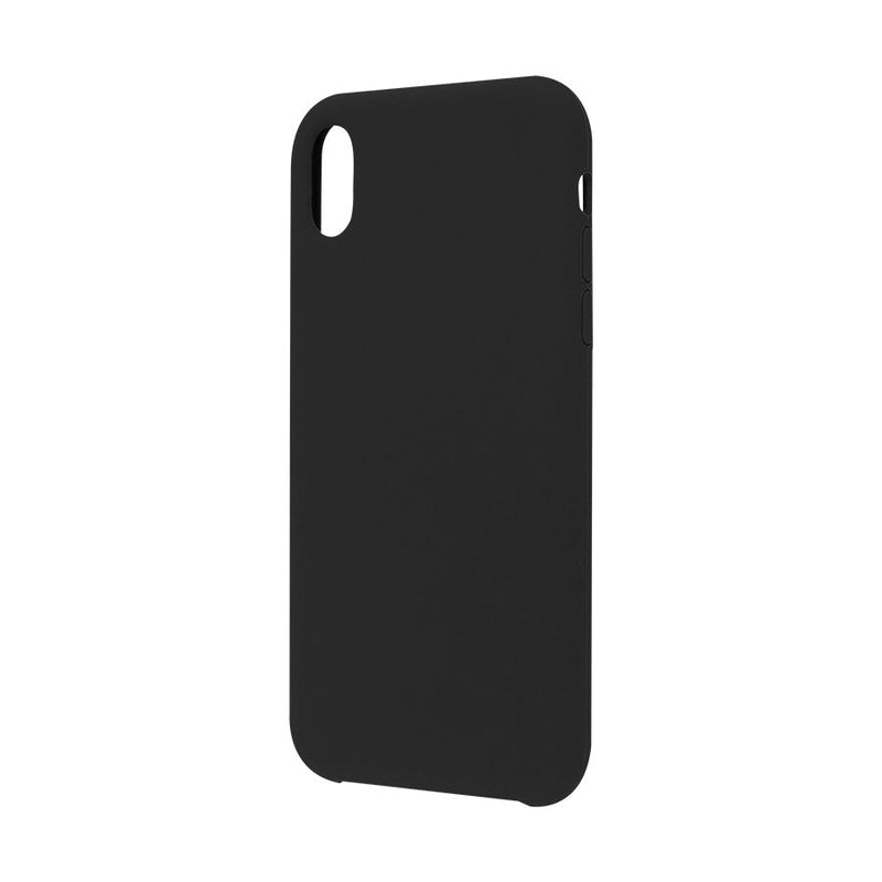 Funda Ghia De Silicon Color Negro Con Mica Para Iphone Xr